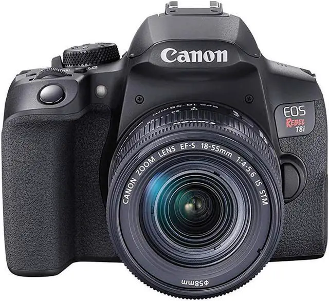 Alt view image 12 of 20 - Canon EOS Rebel T8i DSLR Camera with 18-55mm Lens