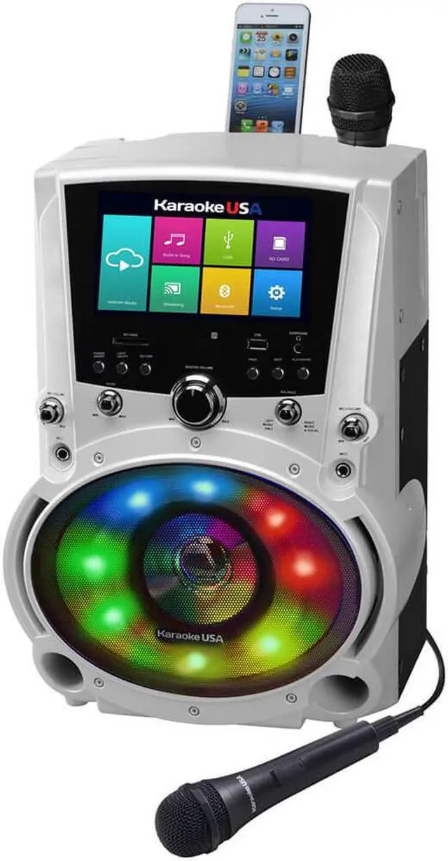 Alt view image 2 of 7 - Karaoke USA WK760 All-In-One Wi-Fi Karaoke System