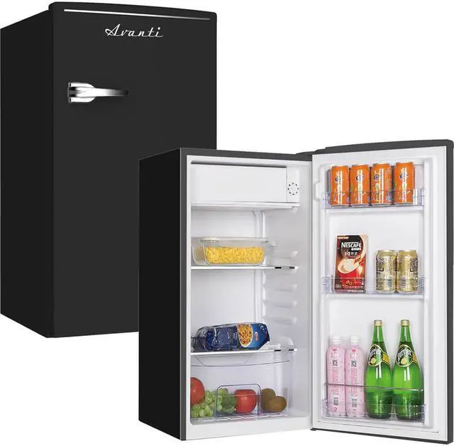 Alt view image 4 of 4 - Avanti RMRS31X1B 3.1 Cu. Ft. Black Compact Retro Style Refrigerator