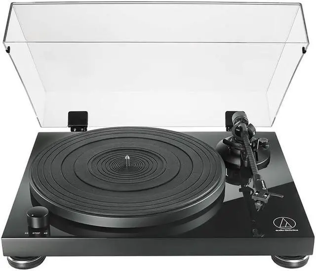 Alt view image 9 of 20 - AudioTechnica AT-LPW50PB Fully Manual Belt-Drive Turntable (Piano Black)