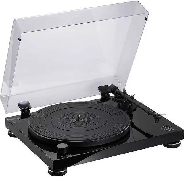 Alt view image 10 of 20 - AudioTechnica AT-LPW50PB Fully Manual Belt-Drive Turntable (Piano Black)