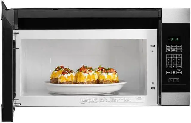 Alt view image 3 of 4 - Amana AMV2307PFS 1.6 Cu. Ft. Stainless Over-the-Range Microwave