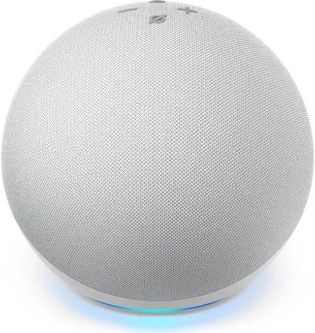 Alt view image 8 of 20 - Echo Dot (4th Gen) | Smart Speaker with Alexa | Glacier White