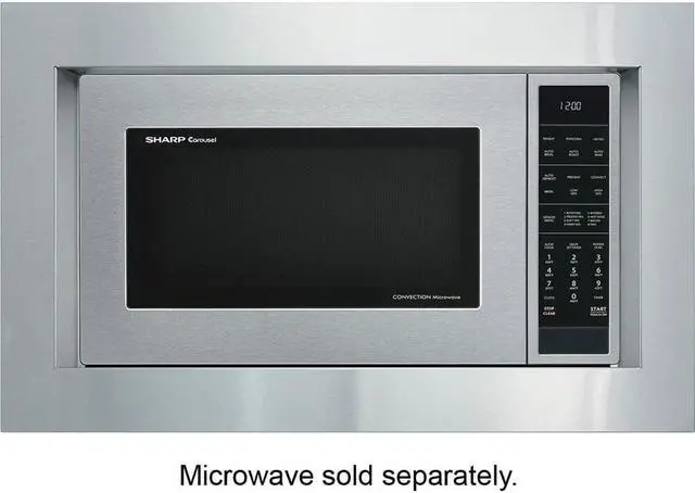 Alt view image 3 of 6 - Sharp RK94S27F 27 inch Built-in Microwave Oven Trim Kit