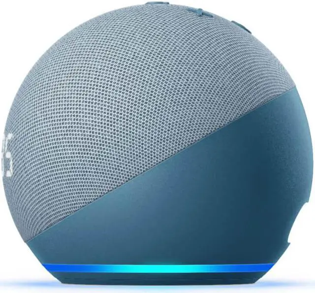 Alt view image 9 of 18 - Amazon Echo Dot 4th Gen Clock and Alexa Smart Speaker Twilight Blue
