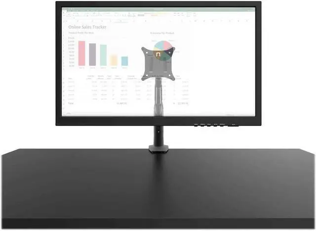 Alt view image 20 of 20 - Kanto DMS1000 Desktop Mount for 17-inch to 32-inch Displays - Black