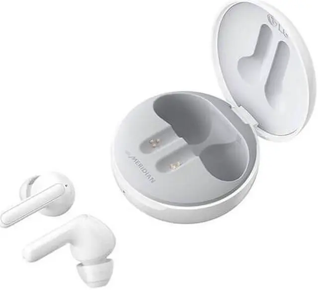 Alt view image 12 of 12 - LG TONE Free UVnano FN6 Wireless Earbuds w/ Meridian Audio - White