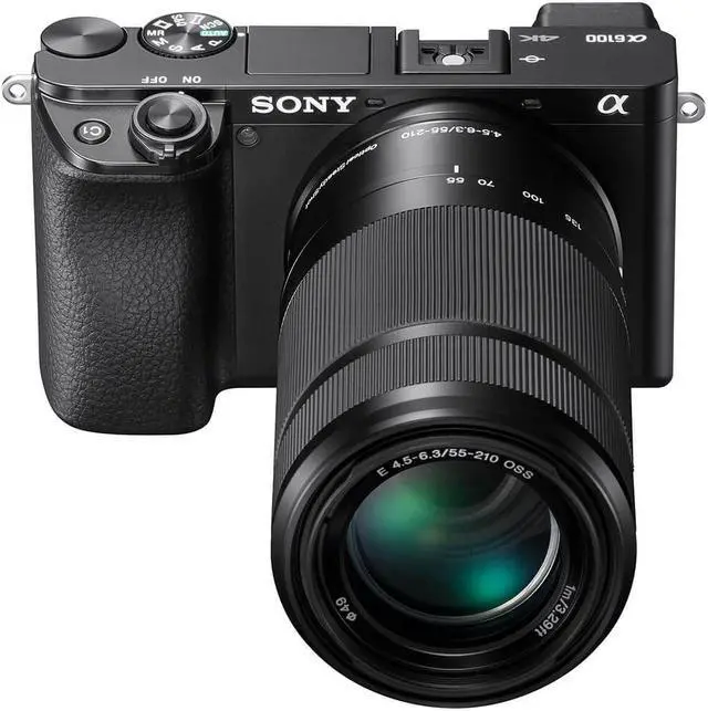 Alt view image 10 of 20 - Sony Alpha a6100 Mirrorless Digital Camera with 16-50mm and 55-210mm Lenses