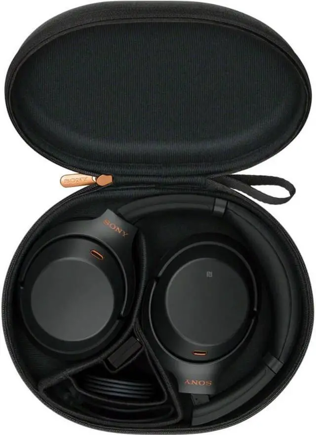 Alt view image 10 of 20 - Sony WH-1000XM3/B Wireless Industry-Leading Noise-Cancelling Over-Ear Headphones (Black)