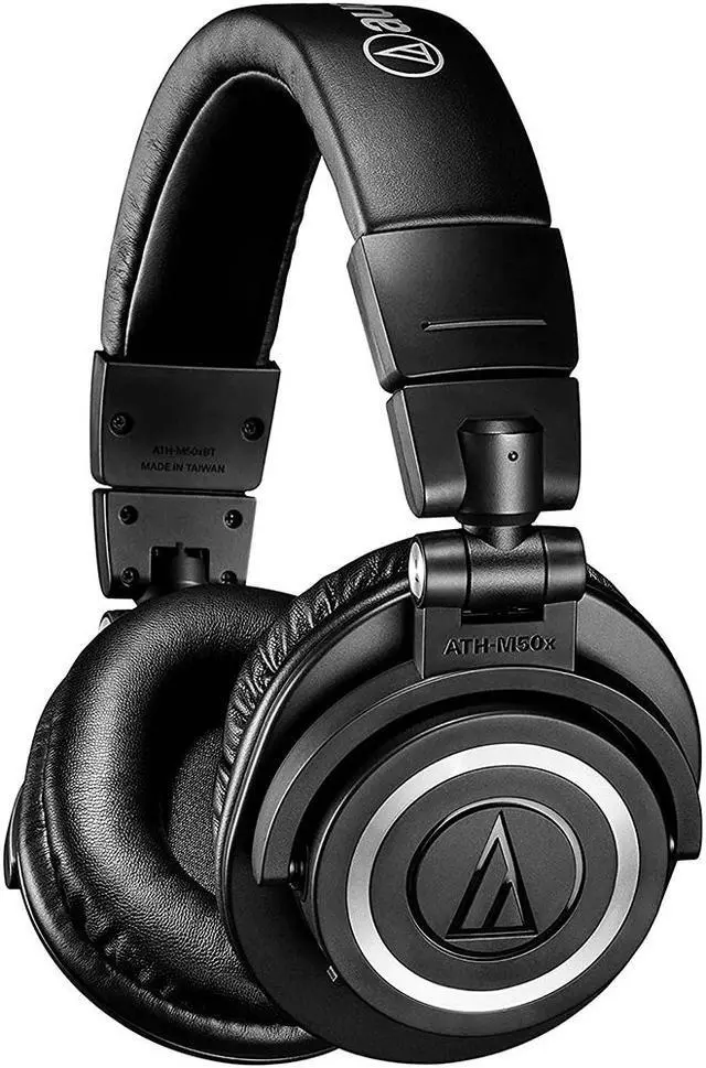 Alt view image 9 of 20 - AudioTechnica ATH-M50xBT Wireless Over-Ear Headphones with Built-In Remote and Microphone (Black)