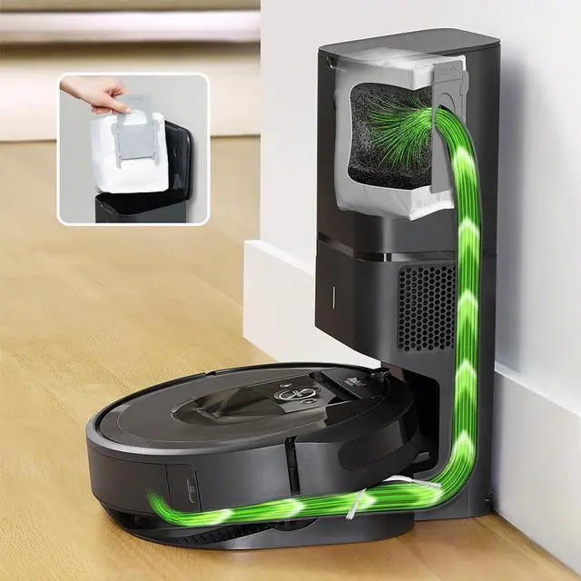 Alt view image 10 of 20 - iRobot ROOMBAI755 Roomba i7+ Wi-Fi Connected Robot Vacuum