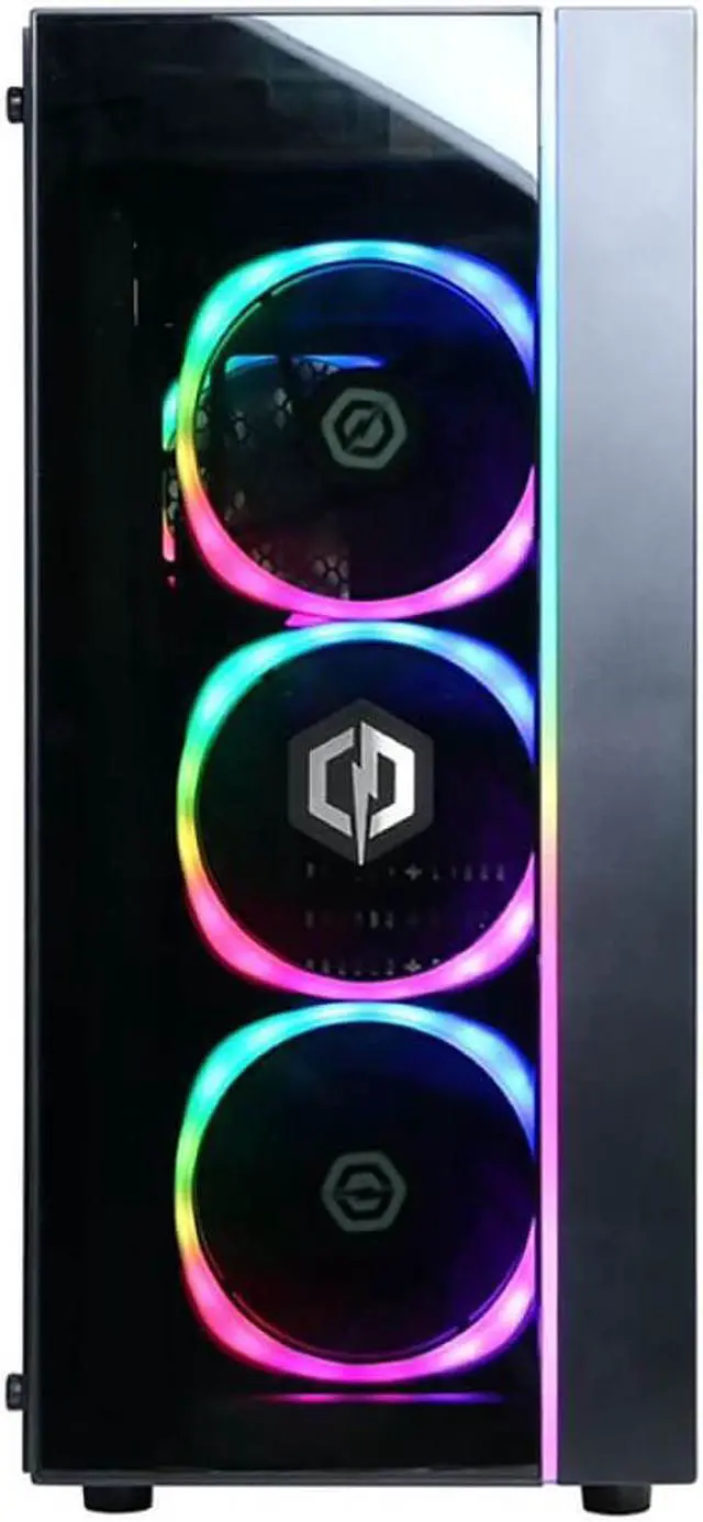 Alt view image 2 of 4 - CyberpowerPC Gaming Desktop Gamer Master GMA9100CPGV3 Ryzen 5 5000 Series 5600X (3.70 GHz) 16 GB DDR4 1 TB PCIe SSD NVIDIA GeForce RTX 3060 Windows 10 Home 64-bit