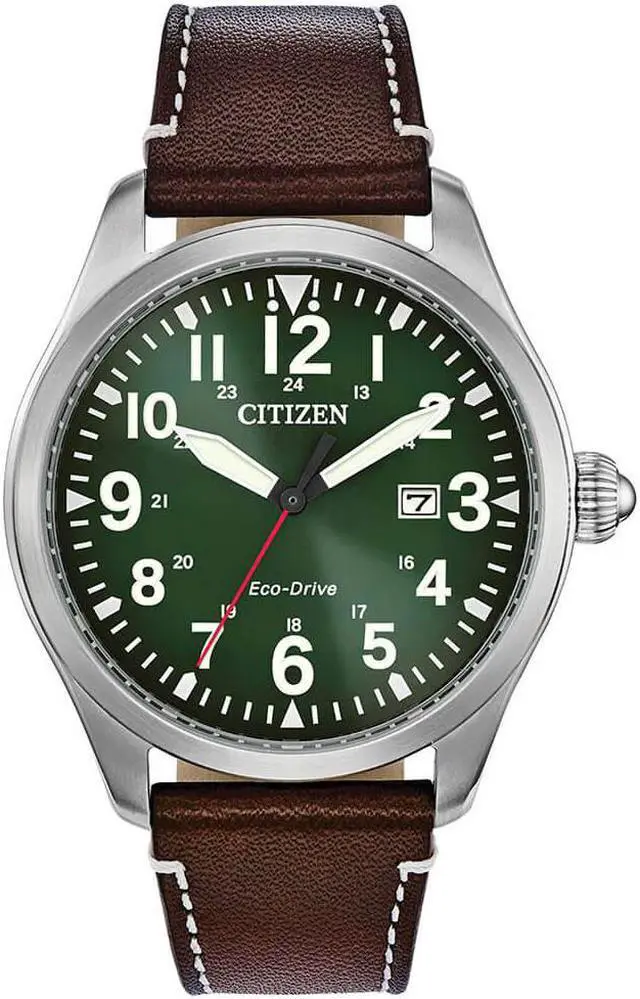 Alt view image 4 of 7 - Citizen Eco Drive Mens Chandler Stainless Steel Green Dial BM6838-09X