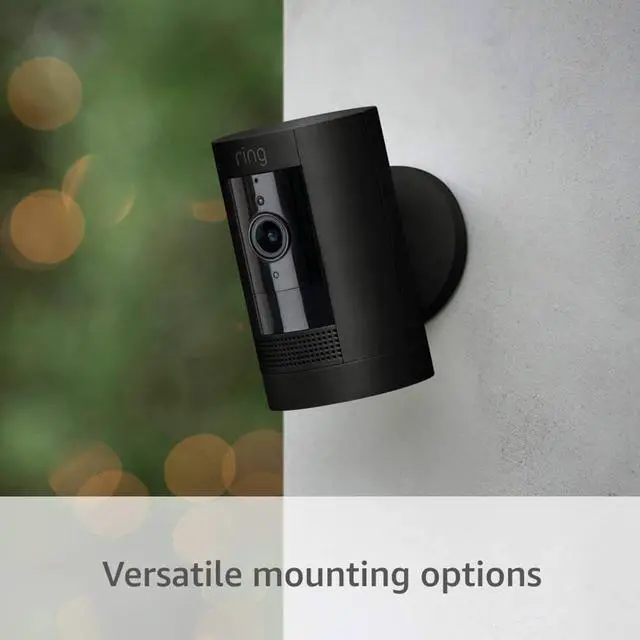 Alt view image 4 of 20 - Ring STICKCAM32BK Stick Up Cam Plug-In Security Camera - Black