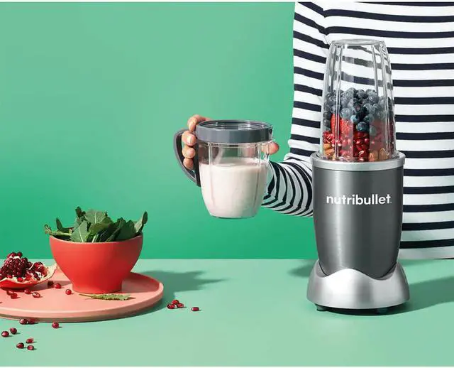 Alt view image 10 of 11 - NutriBullet 8-Piece High-Speed Blender/Mixer System, Gray NBR0801