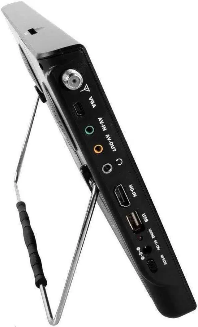Alt view image 7 of 15 - Supersonic SC-2812 12" Portable Ultra Lightweight Widescreen LED TV, HDMI, SD, MMC, USB, VGA Remote Control