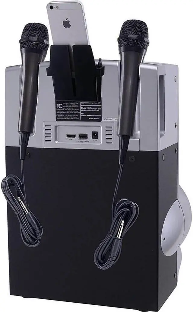 Alt view image 5 of 7 - Karaoke USA WK760 All-In-One Wi-Fi Karaoke System