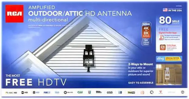 Alt view image 2 of 2 - RCA ANT850E  Amplified Outdoor/Attic Antenna