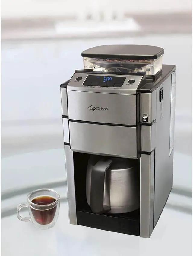 Alt view image 12 of 15 - Capresso 488.05 Team Pro Plus Thermal Carafe Coffee Maker, Silver