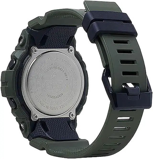 Alt view image 7 of 8 - Casio GBD800UC3 G-Shock Power Trainer Resin Army Green Mens Watch
