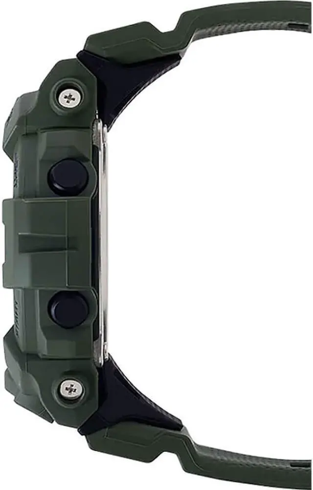 Alt view image 8 of 8 - Casio GBD800UC3 G-Shock Power Trainer Resin Army Green Mens Watch