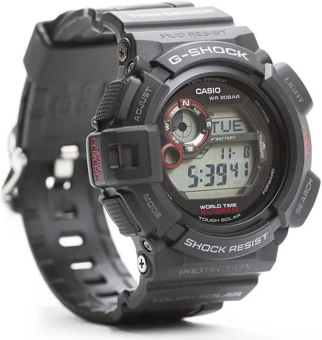 Alt view image 13 of 13 - Casio G9300-1 Men's G-Shock Moon Phase World Timer Alarm Watch