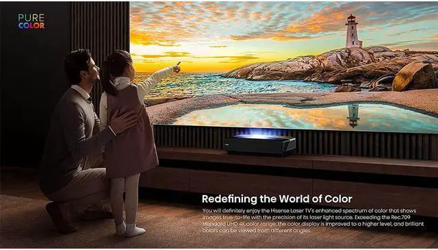 Alt view image 4 of 4 - Hisense LTS120AKA 120 inch ALR Display Screen for 120L5F 4K UHD Smart Laser TV Projector