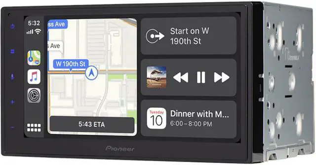 Alt view image 3 of 20 - Pioneer DMH1770 6.8 inch Capacitive Glass Touchscreen, Bluetooth®, Back-up Camera Ready Digital Media Receiver