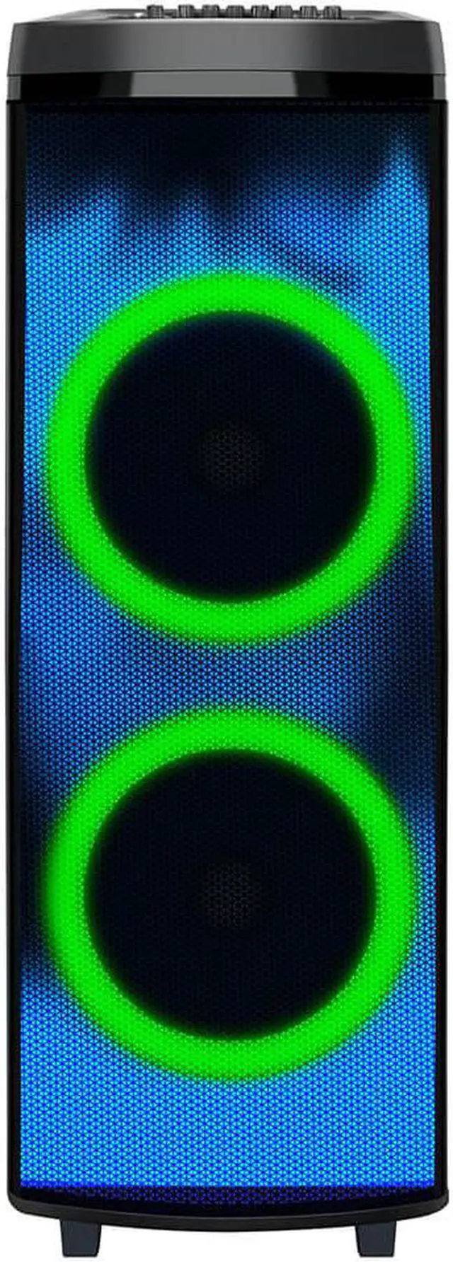 Alt view image 4 of 12 - Super Sonic IQ-7012DJBT Bluetooth 2 x 12” True Wireless Rechargeable Speaker 90 Watts with FIRE Light Show, FM, Mic
