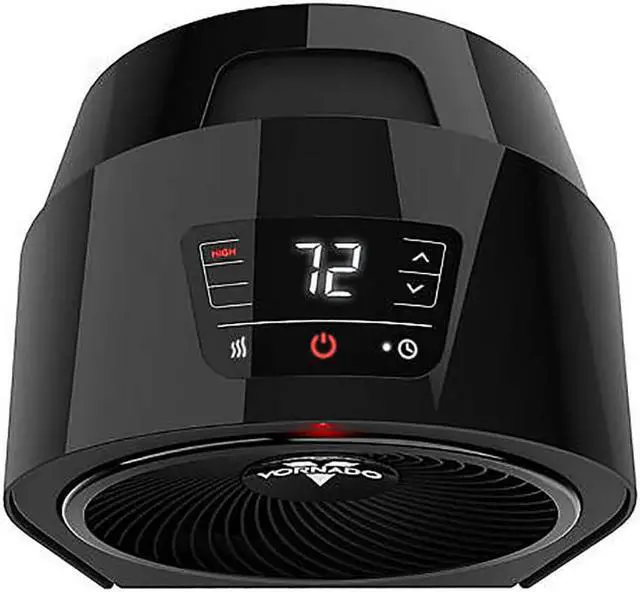 Alt view image 4 of 4 - Vornado VELOCITY3RBK Velocity Whole Room Space Heater with Timer - Black