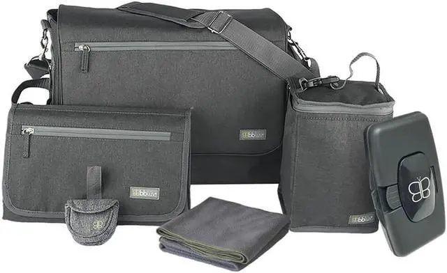 Alt view image 2 of 4 - bbluv B0133 Ultra Complete Diaper Bag - Charcol