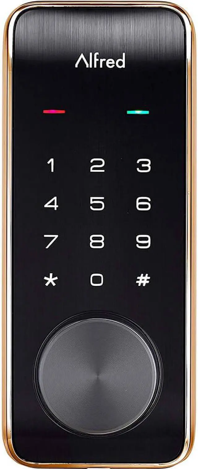 Main image of Alfred DB2-B Smart Door Lock with Bluetooth and keyed-entry - Gold