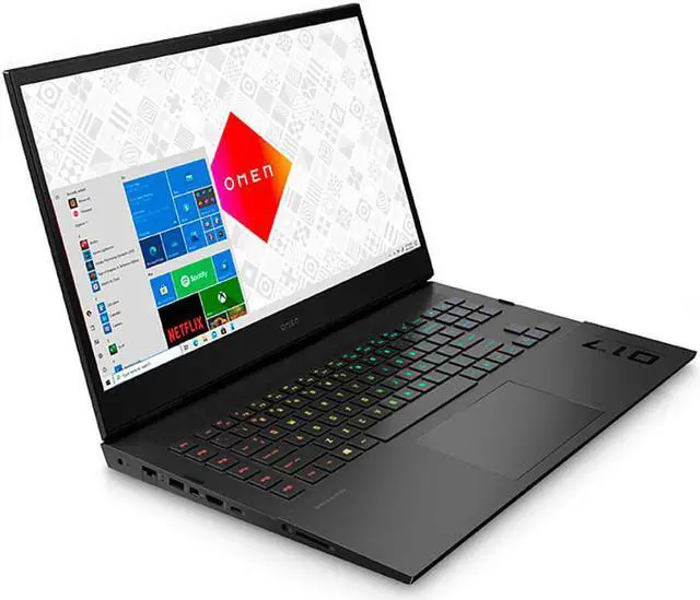Alt view image 8 of 11 - HP Omen 17 Gaming Laptop, NVIDIA GeForce RTX 3060, Intel Core i7-11800H, 16 GB RAM, 512 GB SSD, 17.3” Full HD 144 Hz Display, Windows 10 RGB Keyboard, Long Battery Life (17-ck0010nr, 2021)
Notebook