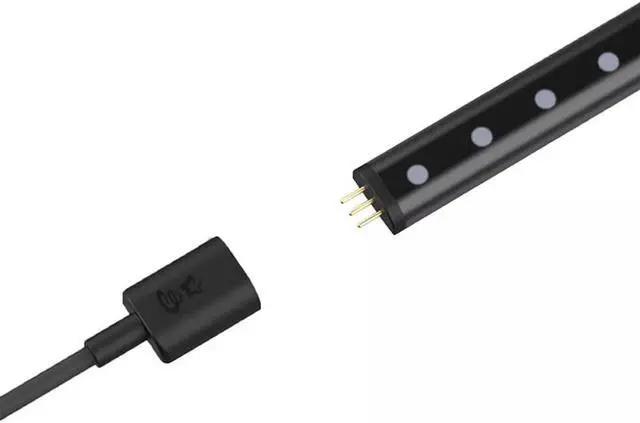 Alt view image 11 of 18 - Twinkly Line 5 Ft Adhesive Magnetic 16 Million Color LED Light Strip Kit