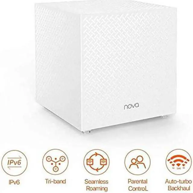 Alt view image 2 of 18 - Tenda MW123PK AC2100 Tri-Band Wireless and Ethernet Whole-Home Mesh Wi-Fi System