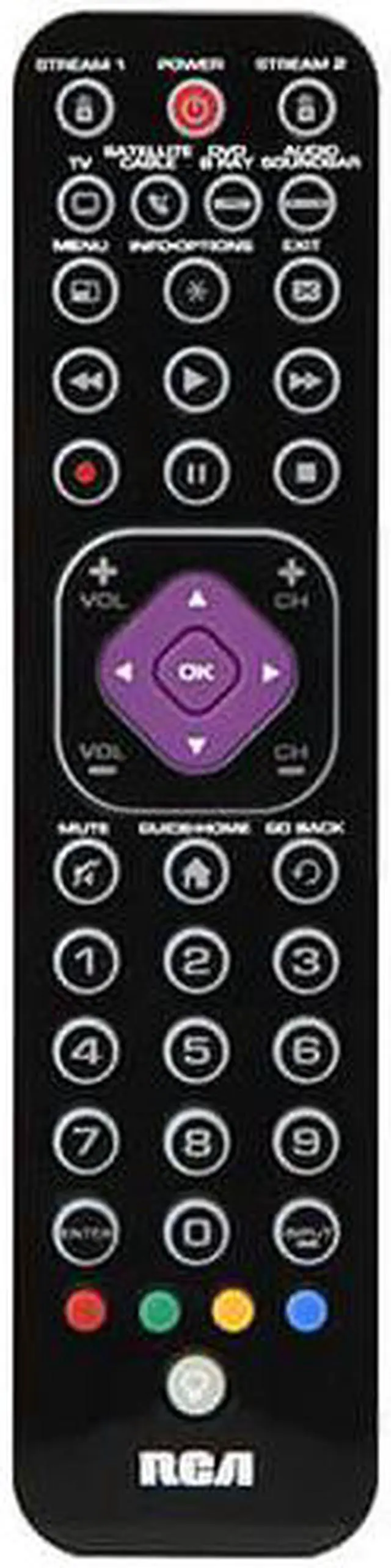 Alt view image 4 of 5 - RCA RCRTBL06BE 6-Device Ultra-Slim Universal Remote