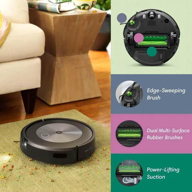 Alt view image 2 of 11 - iRobot ROOMBAJ7150 Roomba J7 Robot Vacuum (7150)