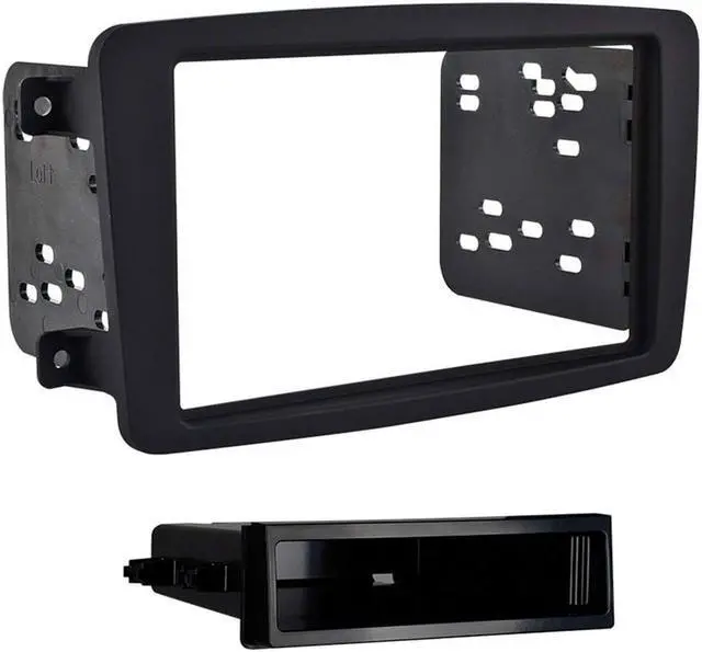 Alt view image 6 of 9 - Metra 99-8722B Matte Black Single DIN Stereo Dash Kit for Select 01-06 Mercedes