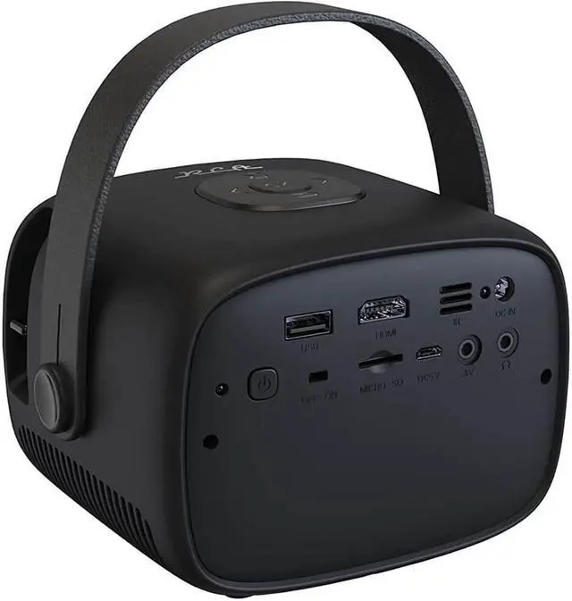 Alt view image 3 of 14 - RCA RPJ264BLK Retro 480P Black Portable Home Theater Projector