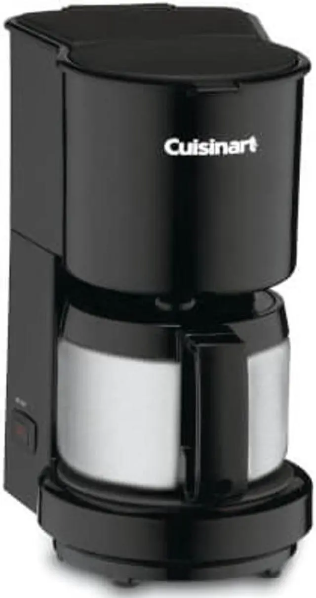 Alt view image 4 of 4 - Cuisinart DCC-450BK 4-Cup Coffeemaker with Stainless-Steel Carafe, Black