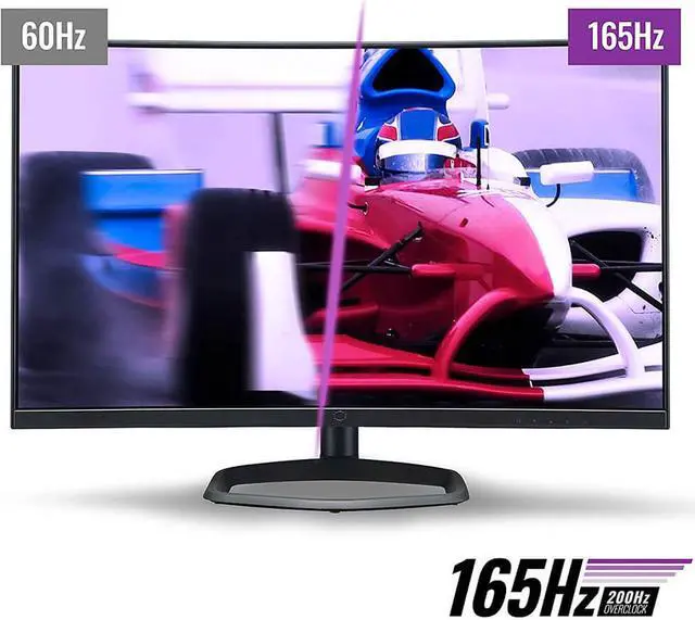 Alt view image 8 of 8 - Cooler Master CMI-GM27-CF 27" Full HD 1920 x 1080 165Hz (Overclock 200Hz +/- 5%) HDMI, DisplayPort AMD FreeSync Premium Built-in Speakers Height Adjustable Curved Gaming Monitors