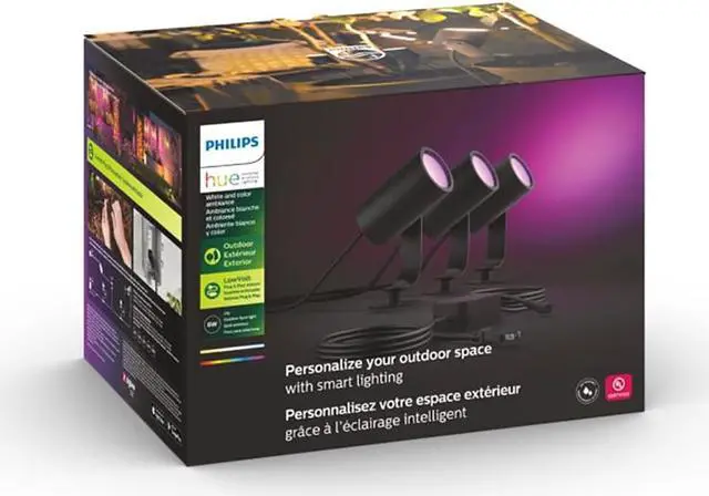 Alt view image 5 of 7 - Hue Lily Outdoor spot light (3 pack)