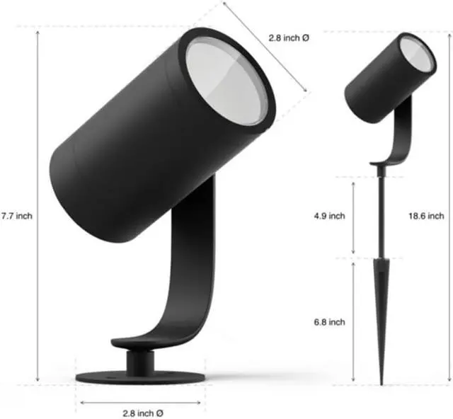 Alt view image 4 of 7 - Hue Lily Outdoor spot light (3 pack)