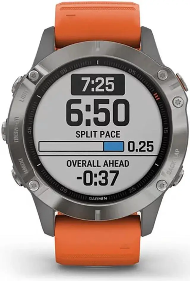 Alt view image 2 of 4 - Garmin fenix® 6 Sapphire - Orange