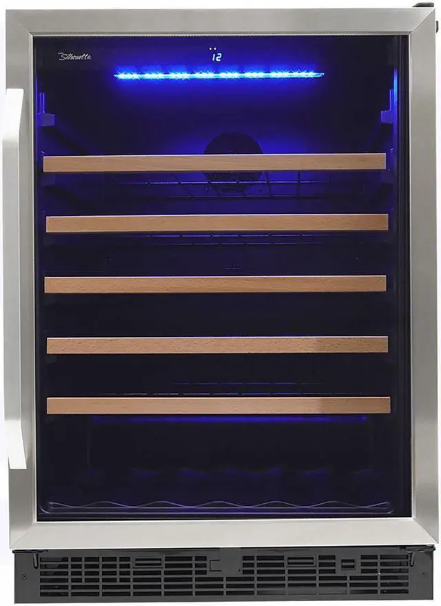 Main image of Silhouette SWC057D1BSS 24 inch Stainless Steel Single Zone Wine Cellar