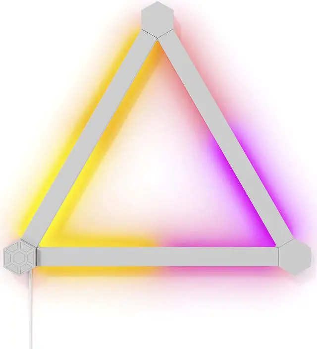 Alt view image 3 of 7 - nanoleaf NL59E0001LW3 Lines Expansion Pack - 3 Pack