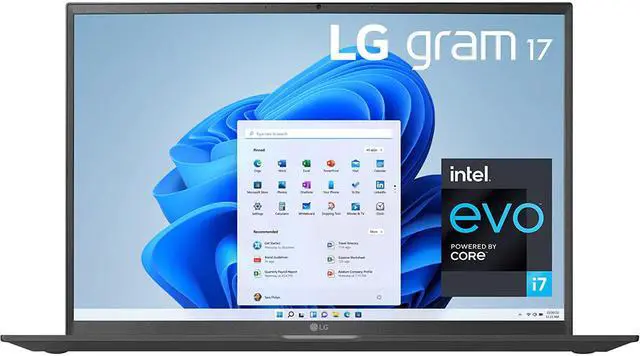 Main image of LG 17Z95PKAAB9 gram 17 inch Ultra-Lightweight Laptop - Windows 11, 16GB/2TB