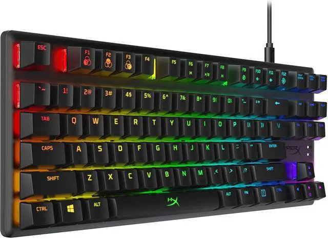 Alt view image 3 of 20 - HyperX 4P5P3AA Alloy Origins Core Mechanical Gaming Keyboard
