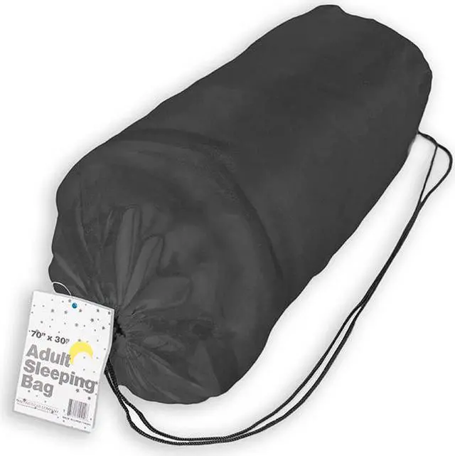 Main image of Kole Imports SLEEPBAGGRY Adult Sleeping Bag - Gray