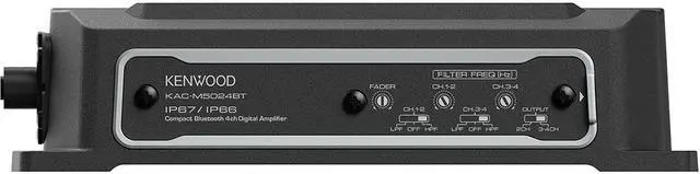 Alt view image 4 of 14 - Kenwood KACM5024 4 Channel Digital Amplifier with remote EQ